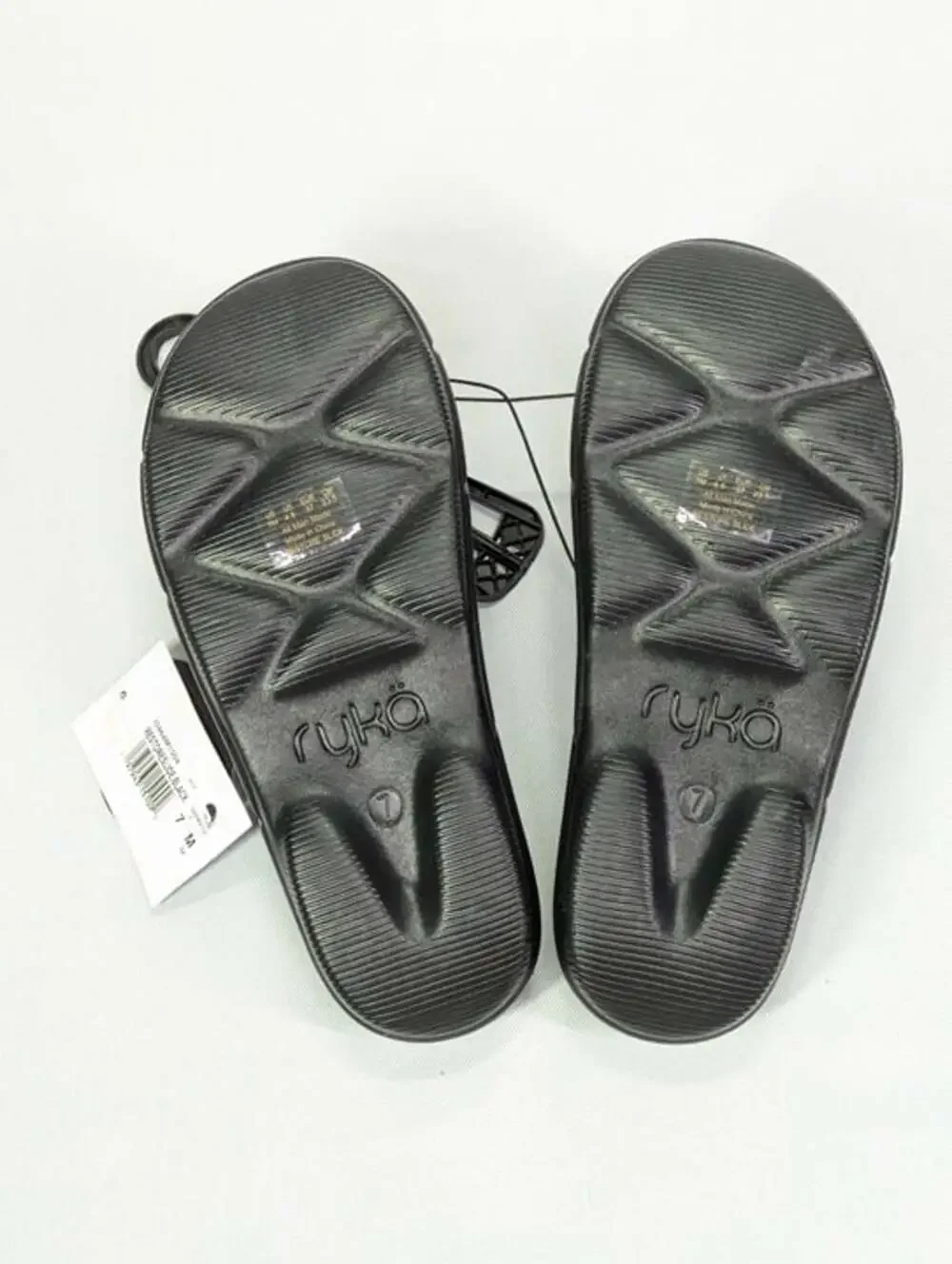 Ryka Women's Restoreslide Recovery Slide in Black Size 7 M (MSRP $50)